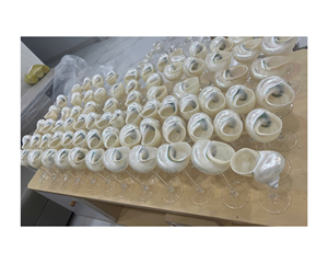 Tasse de coquilles de conque naturelles polies, gobelet de vin de coquille de mer naturelle, touche Offres Spéciales de tasses de coquille d'escargot de charme côtier pour la fête - Product Image 2