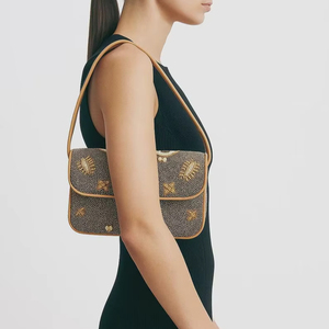 Sac à perles multicolores avec poignée, sac à main, sac à main décontracté, artisanat indien, fait à la main, sac baguette, - Product Image 1