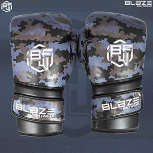 Gants de boxe professionnels d'arts martiaux en cuir véritable évacuation de l'humidité à séchage rapide pour Kickboxing Muaythai entraînement Sparring - Product Image 2