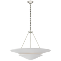 Simig Lighting Design moderne Wabi Sabi japonais Mollino Grand lustre à plusieurs niveaux Lampe suspendue en plâtre Fiori