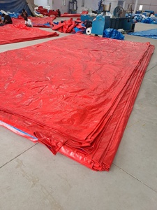 Bâche en pe bâche en pe pas cher bâche en pe bleu orange utilisée pour la couverture de camion - Product Image 2