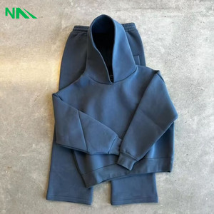 Conjunto Deportivo de Lujo para Hombre, Personalizado, Ecológico, 100% Algodón, 220 GSM, Sudadera con Capucha de Felpa Gruesa y Pantalones Jogger - Product Image 1