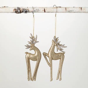 Moderno Metal colgante Reno adornos de Navidad árbol decorativo colgante vacaciones fiesta festiva decoración del hogar coleccionable - Product Image 5