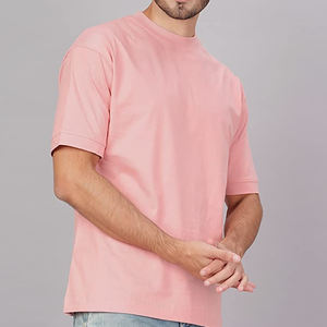 Camisetas desgastadas de gran peso para hombres, camisa de manga corta con hombros descubiertos, Color sólido, 270gsm - Product Image 4
