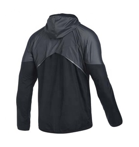 Vêtements en gros, veste softshell décontractée imperméable personnalisée pour homme, veste coupe-vent unie, pas cher, Chine, noir, rouge, OEM, poches, spandex - Product Image 3