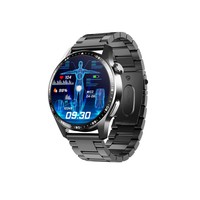 Jam Tangan Pintar ST F400 Sport Unisex Pelacak Kebugaran Pemantau Tidur Kompas Tali Logam IP67 Layar Sentuh Penuh Pengisian Daya Cepat