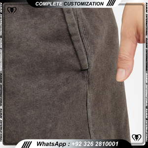 Pantalones Cortos Deportivos para Hombre con Lavado Ácido, Dos Bolsillos, Cintura Media, Cordón Ajustable, Secado Rápido, Transpirables, para Verano y Actividades al Aire Libre - Product Image 2
