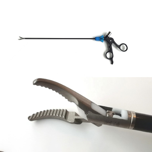 Precio al por mayor Fórceps bipolares endoscópicos con fuente de alimentación manual Diseño de cabeza recta - Product Image 3