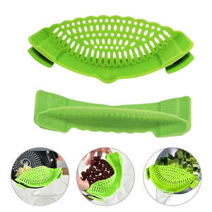 Colador de olla de silicona Herramientas de cocina Conveniente Fácil de limpiar Servicio de fábrica OEM - Product Image 3