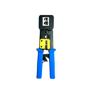 Soft Grip Plastic, ABS, Steel cat5e cat6 <b>Rj45</b> Pass Through <b>Crimping</b> <b>Tool</b> - Product Image 2