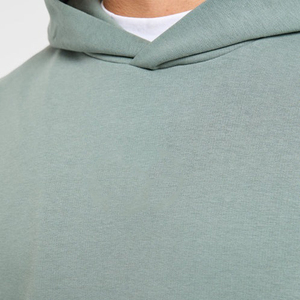 Sweat à capuche vintage en molleton coupe boxy pour hommes, nouveauté, sérigraphie personnalisée surdimensionnée à la mode, logo brodé, motif de lettres - Product Image 6