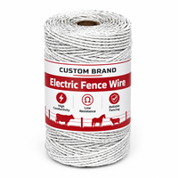 Fil de clôture en polyéthylène durable résistant aux UV pour la protection des pâturages du bétail – Vente en gros directe usine Polywire