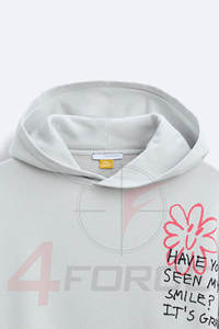 Sudadera Corta de Estilo Urbano de Lujo para Hombre, Corte Cuadrado, 500 GSM, Felpa de Algodón, Ajuste Holgado, Moda Casual, Sudadera Corta, OEM, Marca Privada - Product Image 6