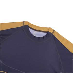 BJJ Rash Guard MMA Camisa de compresión Diseño personalizado Mangas cortas Transpirable y técnica de lavado Anti-UV Precio al por mayor - Product Image 5