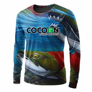 Nuevo diseño 2023 camisa de pesca personalizada con protección Anti UV de manga larga de secado rápido camisas de rendimiento de sublimación completa - Product Image 3