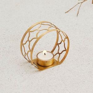 เชิงเทียนโลหะสำหรับตกแต่งบ้านเชิงเทียนสำหรับให้แสงสว่างและชุดโหลเทียนตกแต่งแบบโบราณมีสไตล์ - Product Image 5