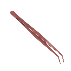 Pinzas dentales quirúrgicas de acero inoxidable recubiertas de titanio de alta calidad con puntas en ángulo Fuente de alimentación manual - Product Image 4