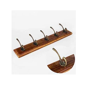 Crochet en bois et métal support tenture murale cintre décoration murale tenture murale vêtements crochet décoration de la chambre - Product Image 5