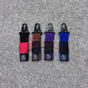 Porte-clés Jiu Jitsu en tissage perlé personnalisé, porte-clés d'arts martiaux en tissage perlé BJJ, étiquette tissée personnalisée, broderie fabriquée au Pakistan - Product Image 1