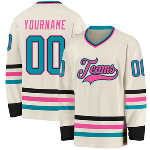 Servicio OEM, Uniformes de Hockey sobre Hielo Personalizados, Camisetas de Equipo, Secado Rápido, Antibacterianas, Impresión por Transferencia de Calor, Conjuntos 100% Poliéster para - Product Image 4