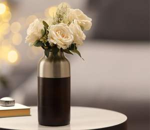 แจกันดอกไม้สองสีโทนสีทันสมัยไม่รวมการออกแบบที่เป็นเอกลักษณ์หรูหราสวนบ้าน - Product Image 1