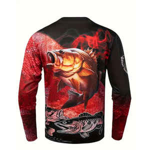 Camiseta de Pesca Unisex de Manga Larga con Protección Solar UPF 50, Personalizada, Transpirable, Informal, para Gimnasio, Verano, para Hombre - Product Image 2