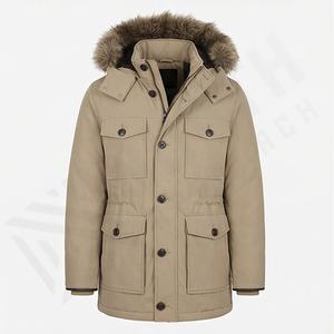 Vestes parka pour hommes, vêtements d'extérieur élégants, manteau léger, coupe-vent respirant, vêtements décontractés pour l'extérieur, options de couleurs personnalisées - Product Image 1