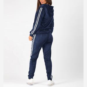 Conjunto de chándal de manga larga para mujer con pantalones de chándal y chaqueta con cremallera, perfecto para gimnasio diario, yoga y ropa de entrenamiento - Product Image 3