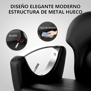 Silla Reclinable de Piel Ajustable y Duradera para Spa, Estetica, Salon de Belleza, Escuela, Masajes - Product Image 4
