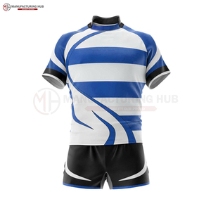 Prix d'usine bas quantité minimale de commande uniforme de maillot de rugby rouge personnalisé avec des prix bon marché uniforme de rugby professionnel Logo personnalisé - Product Image 6