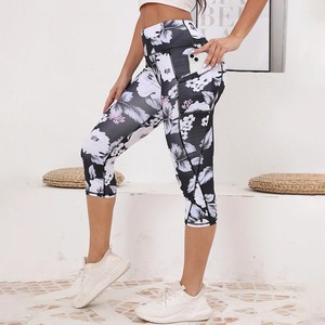 Estilo de moda Leggings para mujer Ropa deportiva Leggings de entrenamiento de cintura alta Pantalones de yoga cómodos Leggings de corte en V - Product Image 3