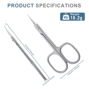 Tijeras Profesionales para Cutículas de Acero Inoxidable de Grado Quirúrgico para un Corte Preciso, Diseño de Calidad de Salón para Manicura y Pedicura - Product Image 4