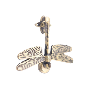 Aldaba de puerta de latón macizo de diseño indio, herrajes decorativos de diseño moderno para dormitorio, cocina, baño, Frente - Product Image 1