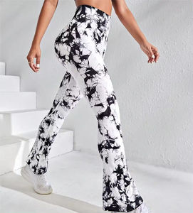 New <b>High</b> Quality <b>Flared</b> Tights Workout Sport <b>Yoga</b> <b>Crossover</b> <b>Waist</b> Womens Sports <b>Leggings</b> Custom logo - Product Image 2