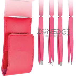 Pince à sourcils professionnelle en acier inoxydable de haute qualité en usine OEM avec logo personnalisé - Product Image 4