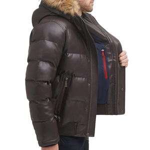 Chaqueta de Invierno para Hombre 2026, 100% Fibra Sintética, Forro de Lana Impermeable, Manga con Diseño de Pétalos, Artículo Popular - Product Image 4