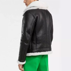 Custom Made XL Genuine Leather Motorbike Jacket Casual Zipper Closure Waterproof Windproof Printed Winter Full Grain Leather - Product Image 5