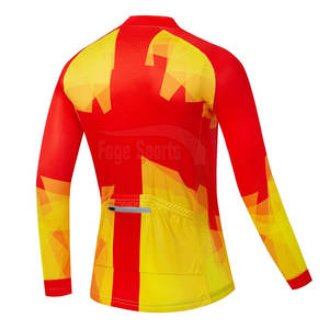 Nuevo diseño ciclismo Jersey 100% poliéster hecho a medida hombres adultos sublimación impresión ciclismo Jersey - Product Image 2
