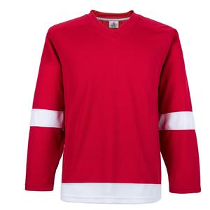 Maillots d'entraînement de l'équipe de la ligue nationale de hockey, tissu polyester épais et respirant de haute qualité, uniforme de hockey sur glace junior et senior - Product Image 1
