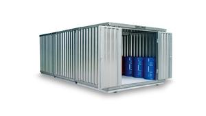 Conteneur en acier pour le stockage de produits dangereux, résistant à la corrosion, conception étanche, capacité personnalisable, métal durable - Product Image 3