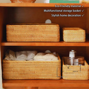 Hot Sale <b>Rattan</b> <b>Storage</b> <b>Basket</b> <b>Rattan</b> <b>Basket</b> for Tableware Handmade From Vietnam - Product Image 3