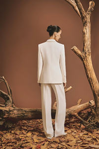 ชุดสูทธุรกิจของผู้หญิงเสื้อสูทขนสัตว์กระดุมสองแถวคอลเลกชันฤดูใบไม้ร่วง - Product Image 5