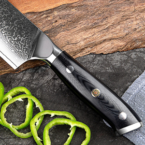Venta al por mayor pedidos a granel personalizados OEM ODM servicio Chef cuchillo profesional japonés Damasco acero cuchillo de cocina mango hoja fija - Product Image 3
