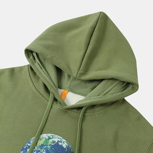 Pull à capuche oversize à manches longues pour femmes Logo personnalisé Conception doublée en polyester coton teint uni pour l'hiver - Product Image 3