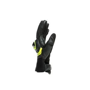 Guanti Estivi Dainese MIG 3 Unisex in Pelle Nero/Giallo Fluorescente - Product Image 2