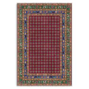 Netline Home Tiled Medallion Deep Blue Traditional <b>Washable</b> <b>Rug</b> - Product Image 2