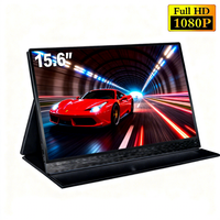 Monitor Portátil Individual de 15.6 Pulgadas, Económico, 1080P IPS USB-C/HDMI para Estudiantes, Jugadores, Extensión de Pantalla Diaria