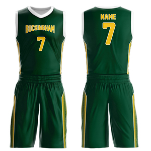 Maillots de basket personnalisés pour adultes en gros – Ensemble uniforme respirant grande taille par sublimation et transfert thermique - Product Image 1