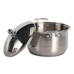 Apto para lavavajillas con asas para mantenerse fresco, plata, olla profesional de acero inoxidable con tapa - Product Image 2