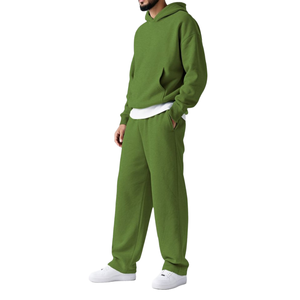 Ensemble de survêtement en molleton français à capuche de haute qualité, lavage à l'acide, surdimensionné, personnalisé pour homme - Product Image 6